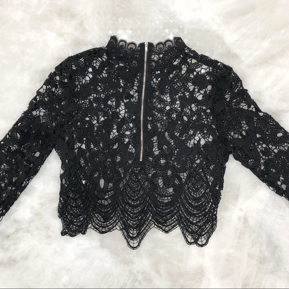 Black Lace Top